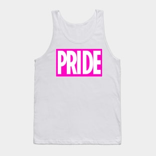 PRIDE Celebrate Pride with this bold bright pink style logo Tank Top